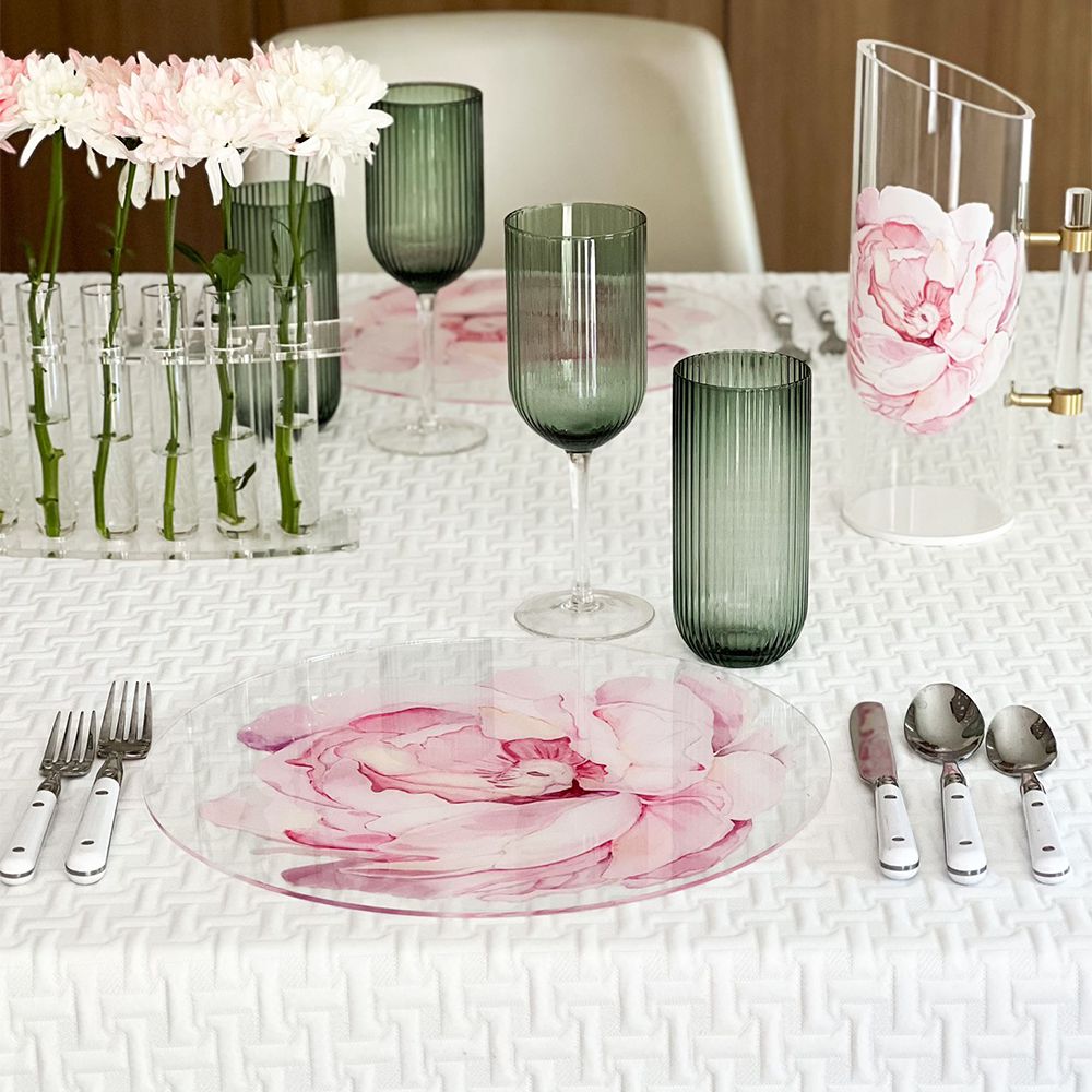 Blush Petals Lucite Collection