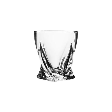 Abstract Designed Crystal Decanter with 6 Cups Set