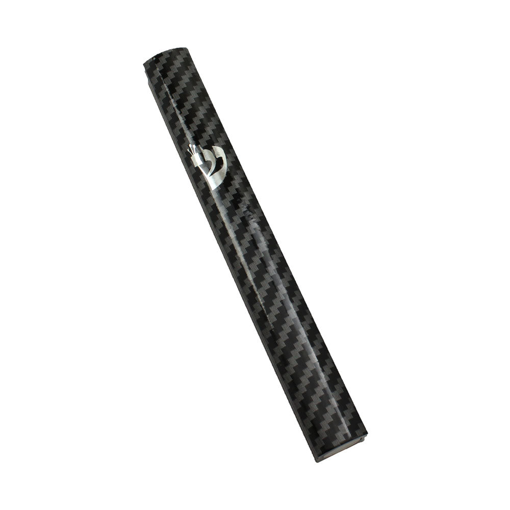 Aluminum Mezuzah Carbon Fiber Silver Shin