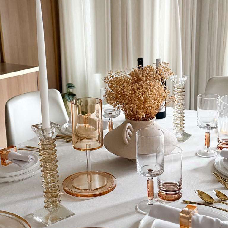 Amber Lucite Kos Shel Eliyahu