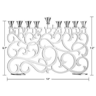 Aristocratic Alphabet Candle Menorah