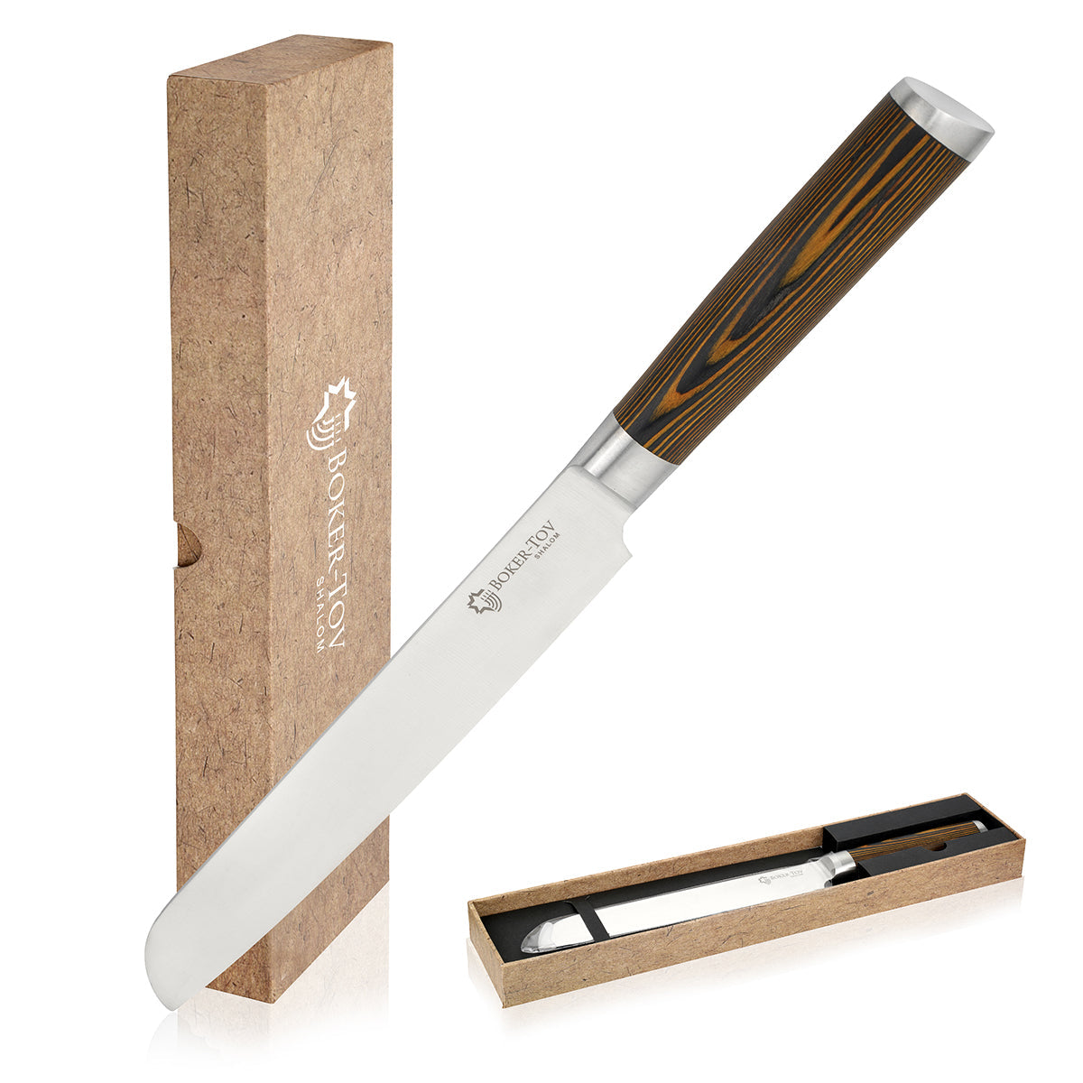 Bread Knife with Pakkawood Handle