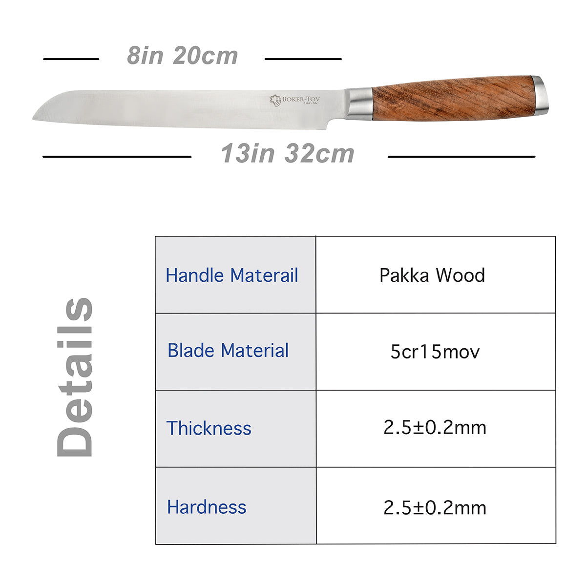 Bread Knife with Sandalwood Handle