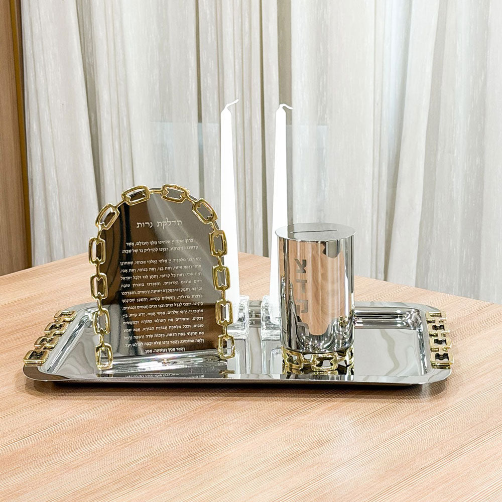 Luxe Linked Stainless Steel Hadlokas Neiros Display