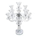 Crystal Candelabra with Inner Gemstones - 9 Arms