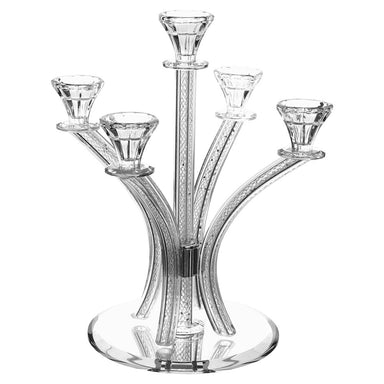 Crystal Candelabra with Inner Net Design 5 Arms