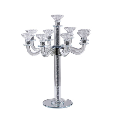 Crystal Candelabra with Mirrored Base 9 Arms