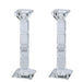 Crystal Candlesticks Square Design Set of Two