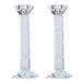 Crystal Candlesticks Square Design Set of Two