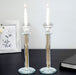 Crystal Candlesticks with Inner Net Diamond Design