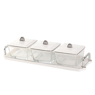 Elegant Dip Bowls with Porcelain Lid