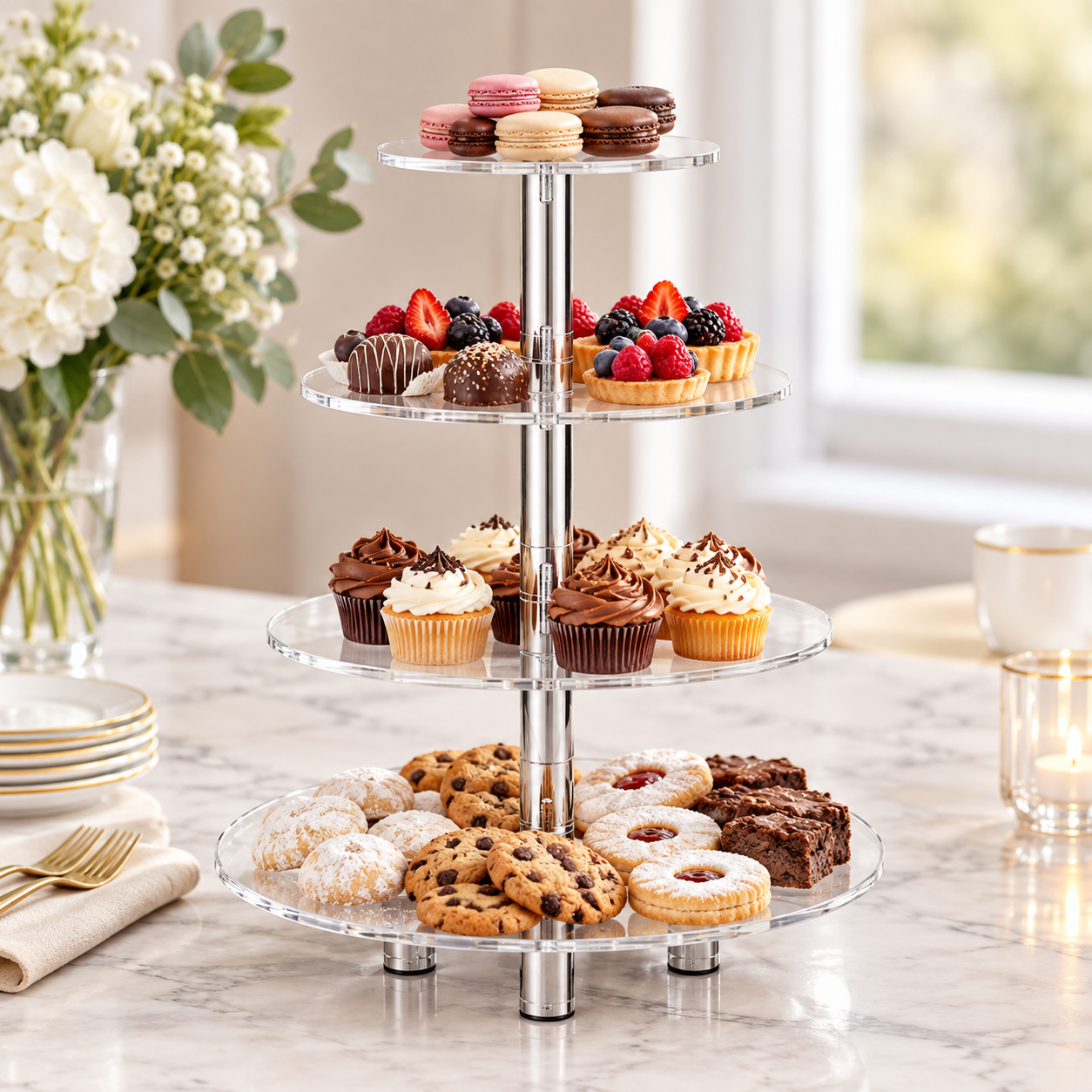 Lucite Cake Stand