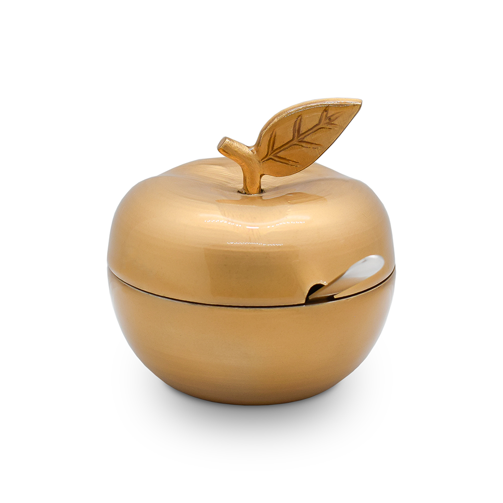 Enamel Apple Shaped Honey Dish