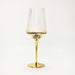 Gold Stained Stem Glasses 6pk