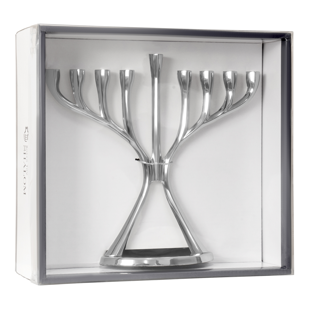 Elegant Metal Menorah