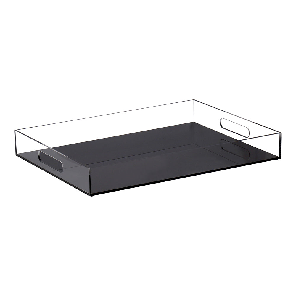 Lucite Tray with Clear Sides & Handles