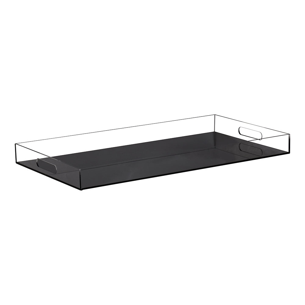 Lucite Tray with Clear Sides & Handles