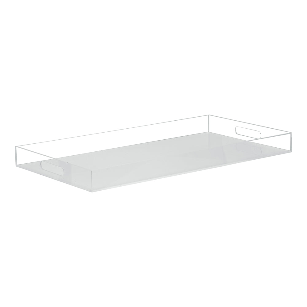 Lucite Tray with Clear Sides & Handles