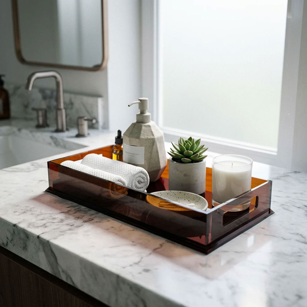 Colored Lucite Tray