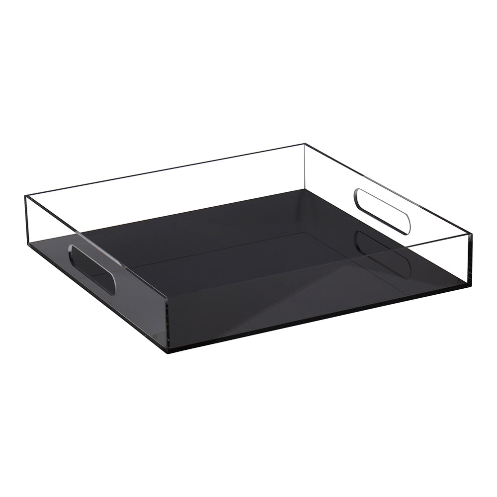 Lucite Tray with Clear Sides & Handles