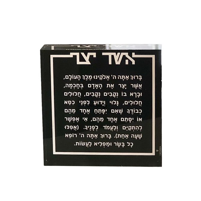 Lucite Asher Yatzar Block