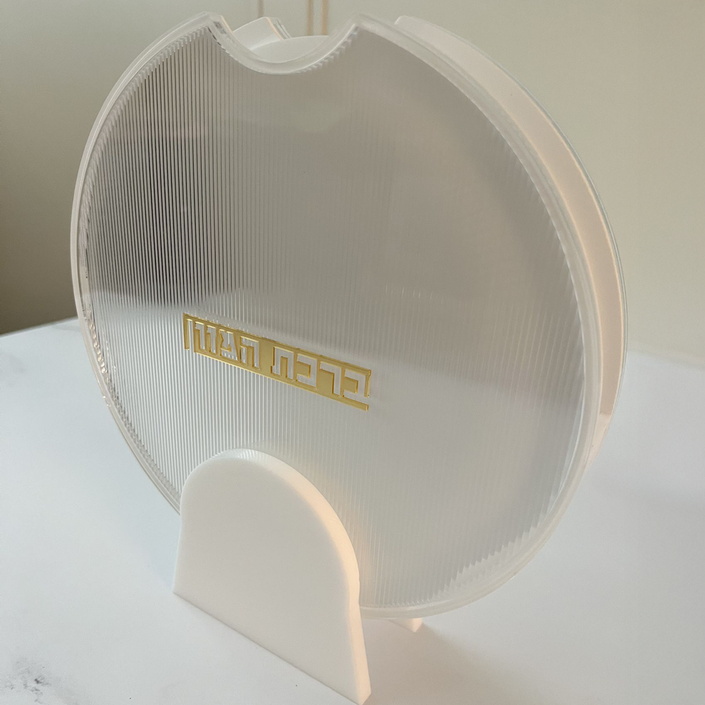 Lucite White Corrugated Bencher Set 8pk