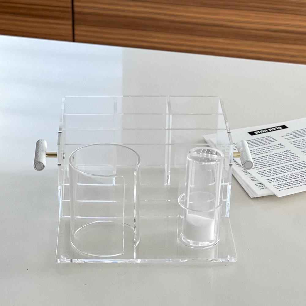 Lucite Caddy with 6 Birchas Hamazon Cards