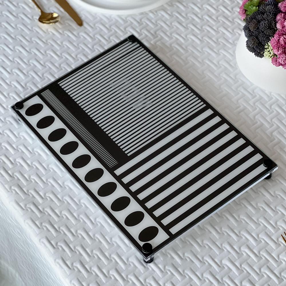 Black & White Challah Board