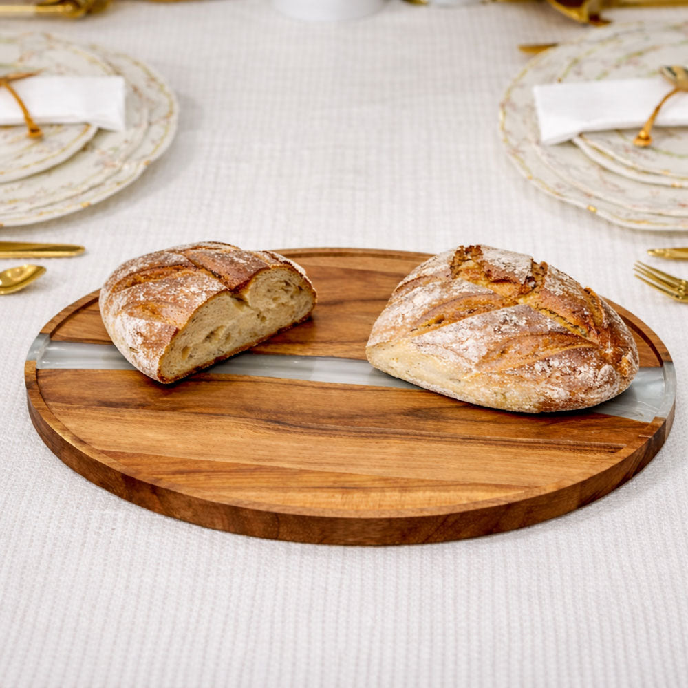 Resin & Wood Challah Board