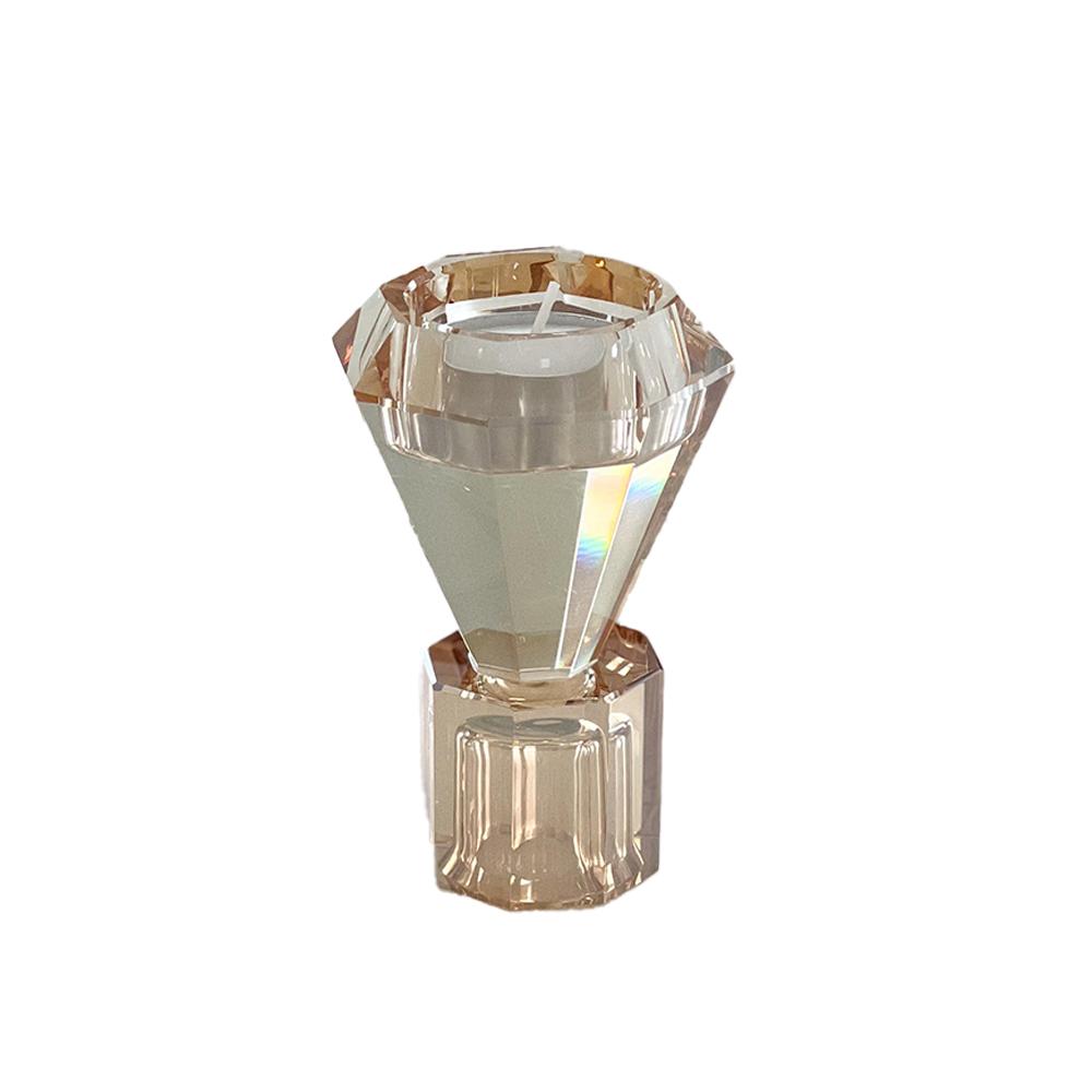 Double Ended Crystal Single Candlestick