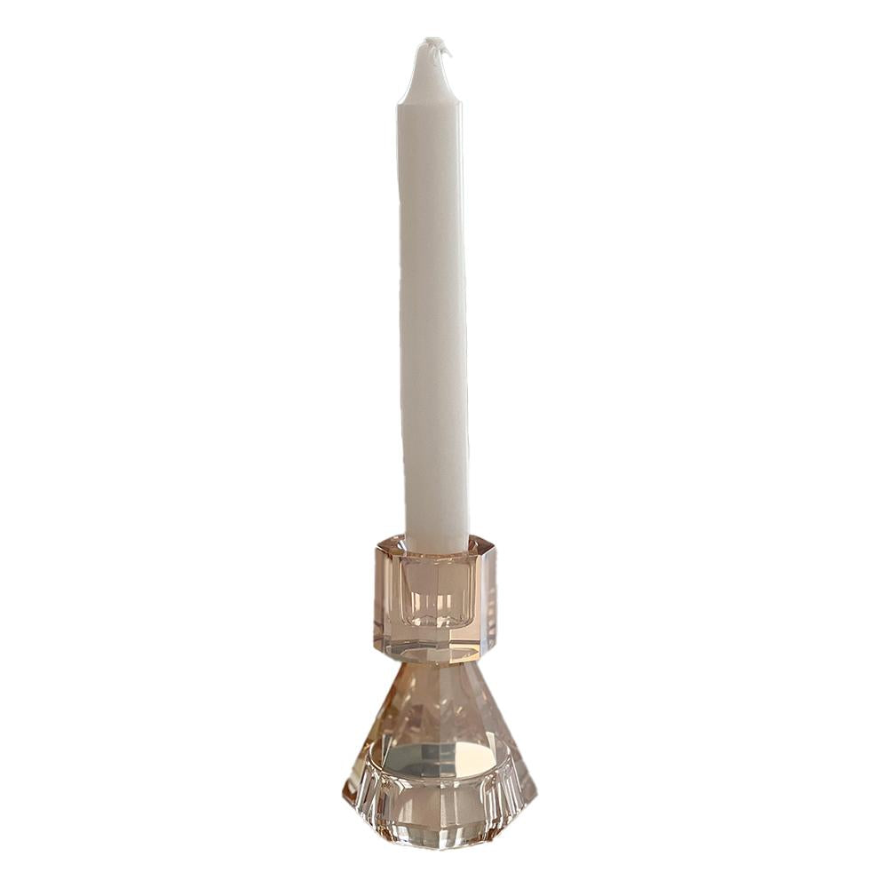 Double Ended Crystal Single Candlestick