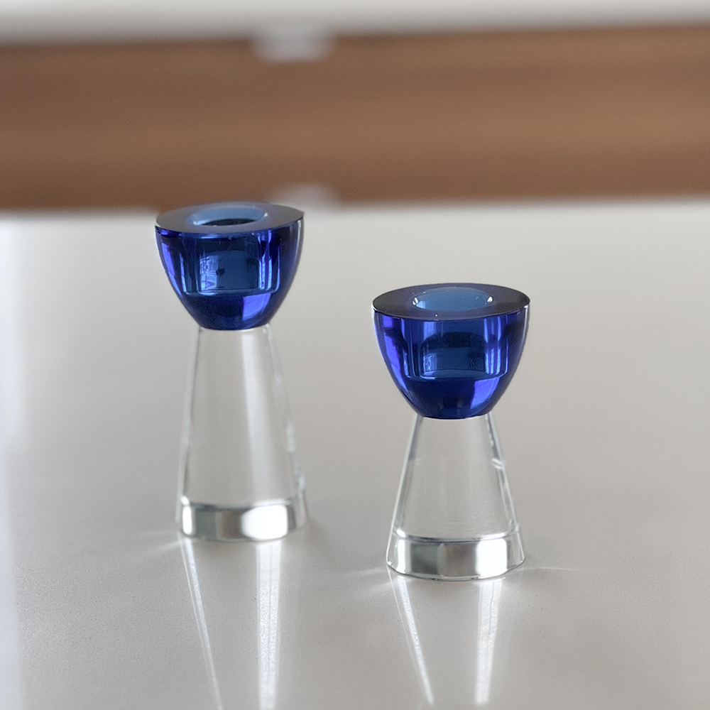 Colored Crystal Candlesticks