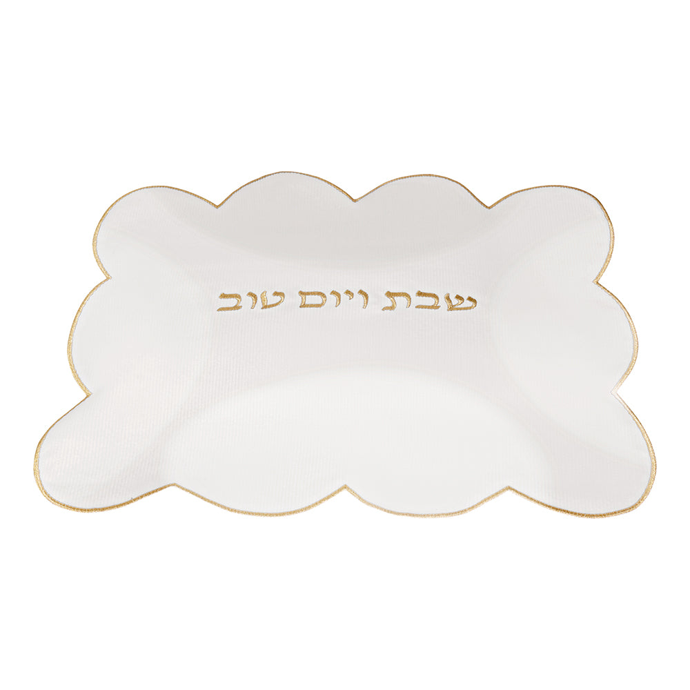 Scalloped Edge Corduroy Challah Cover