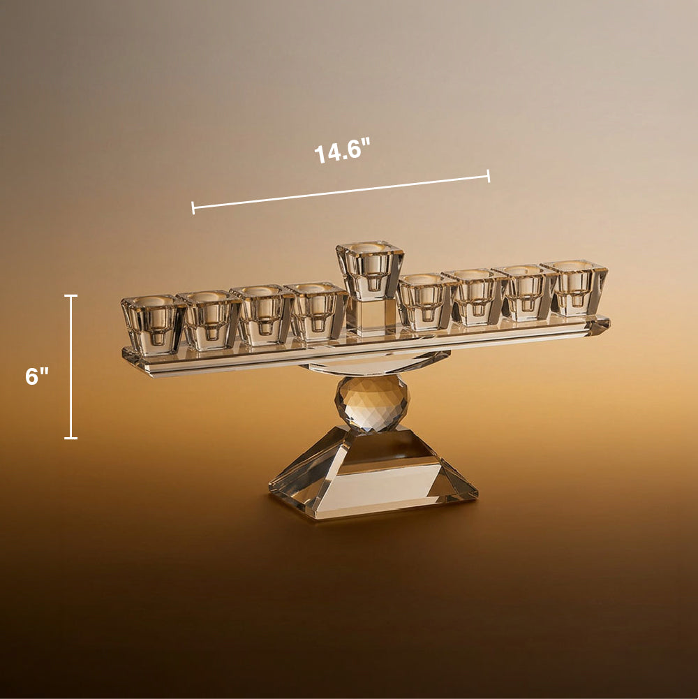Crystal Menorah Decorative Jewel Stand