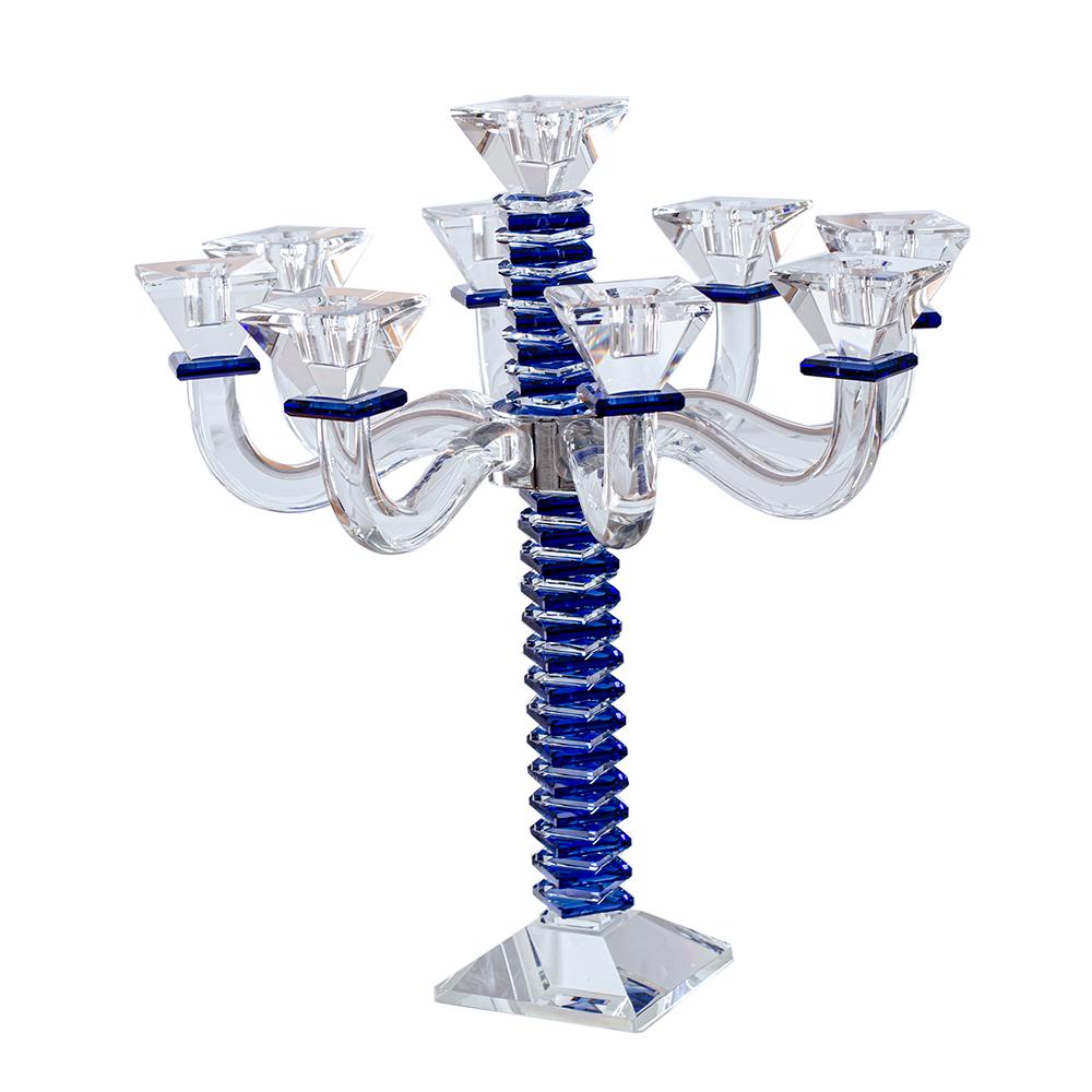 Stacked Design Crystal Candelabra