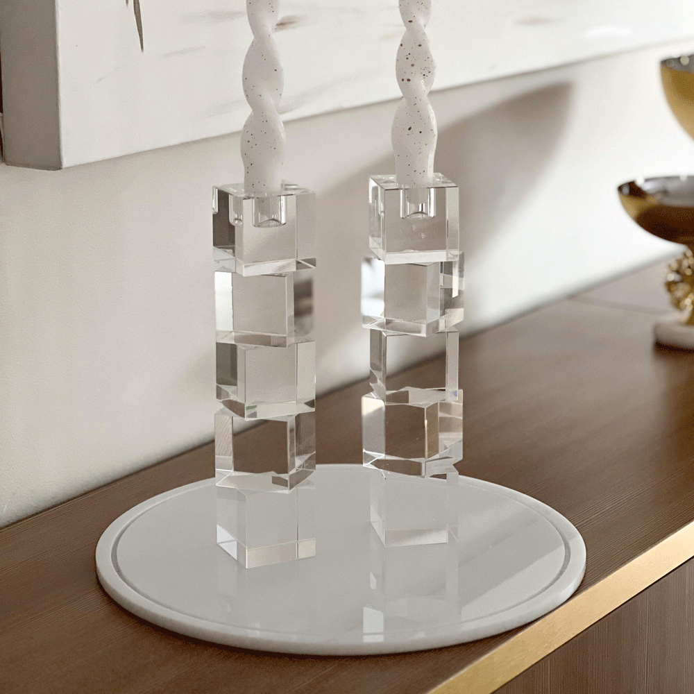 Crystal Taper Candle Holder