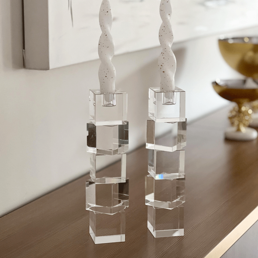 Crystal Taper Candle Holder