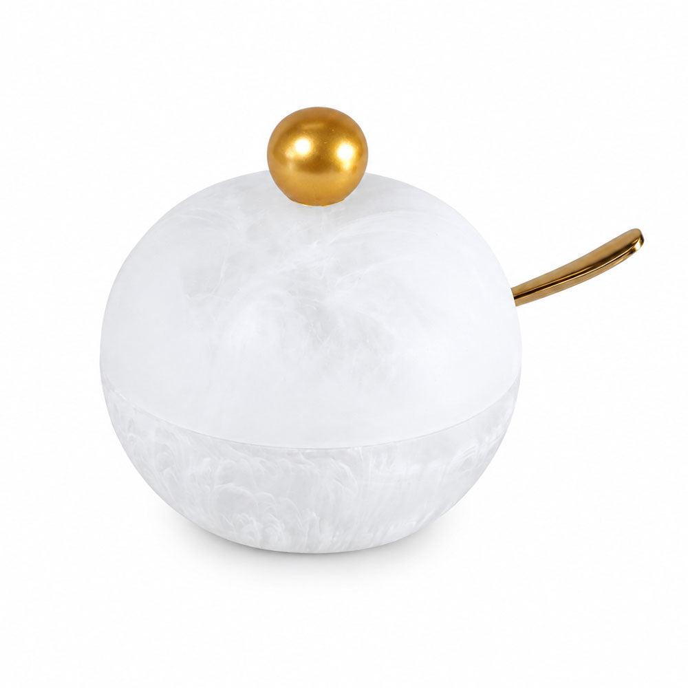 Resin Snow Drift Honey Dish