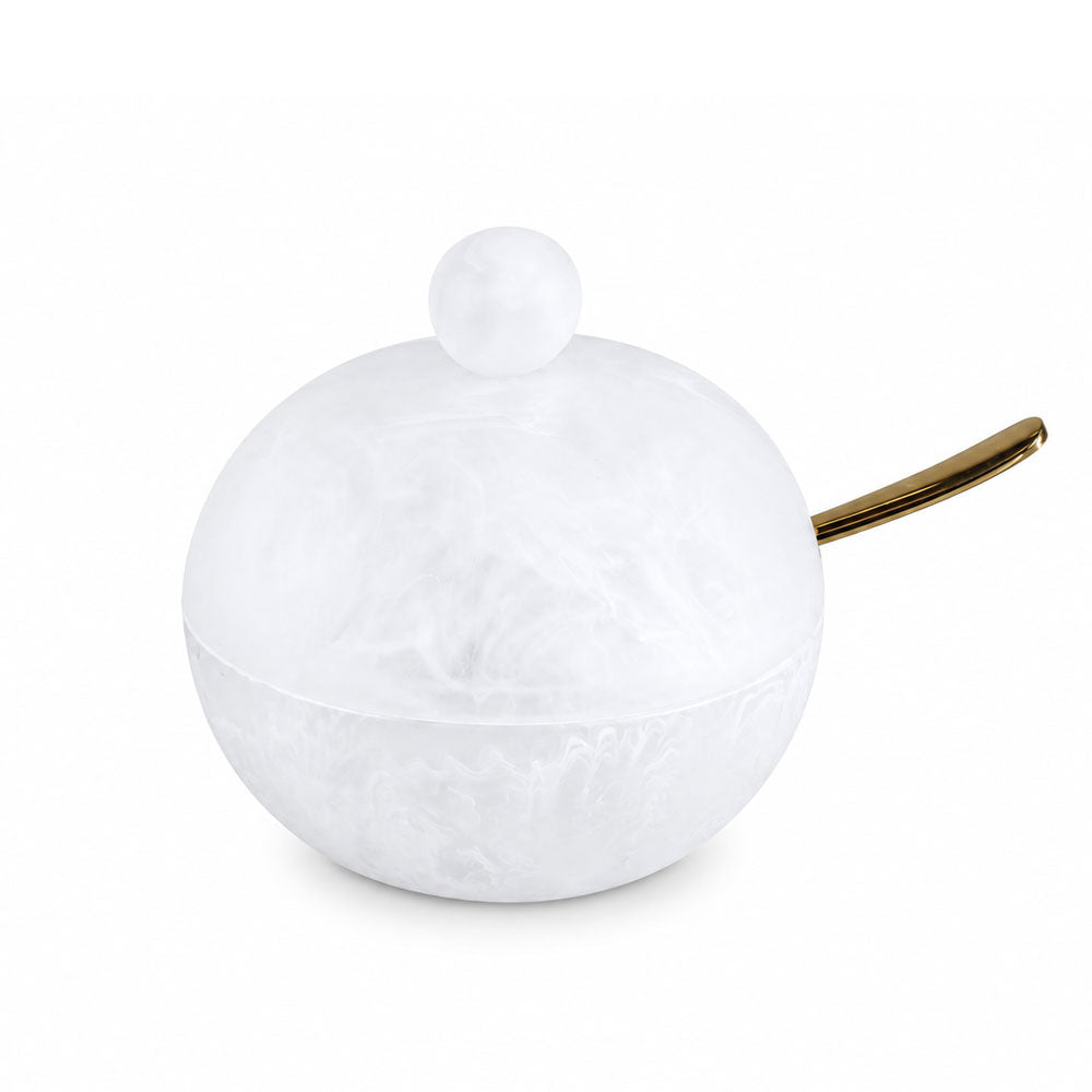 Resin Snow Drift Honey Dish