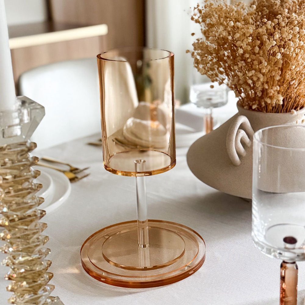 Amber Lucite Kos Shel Eliyahu