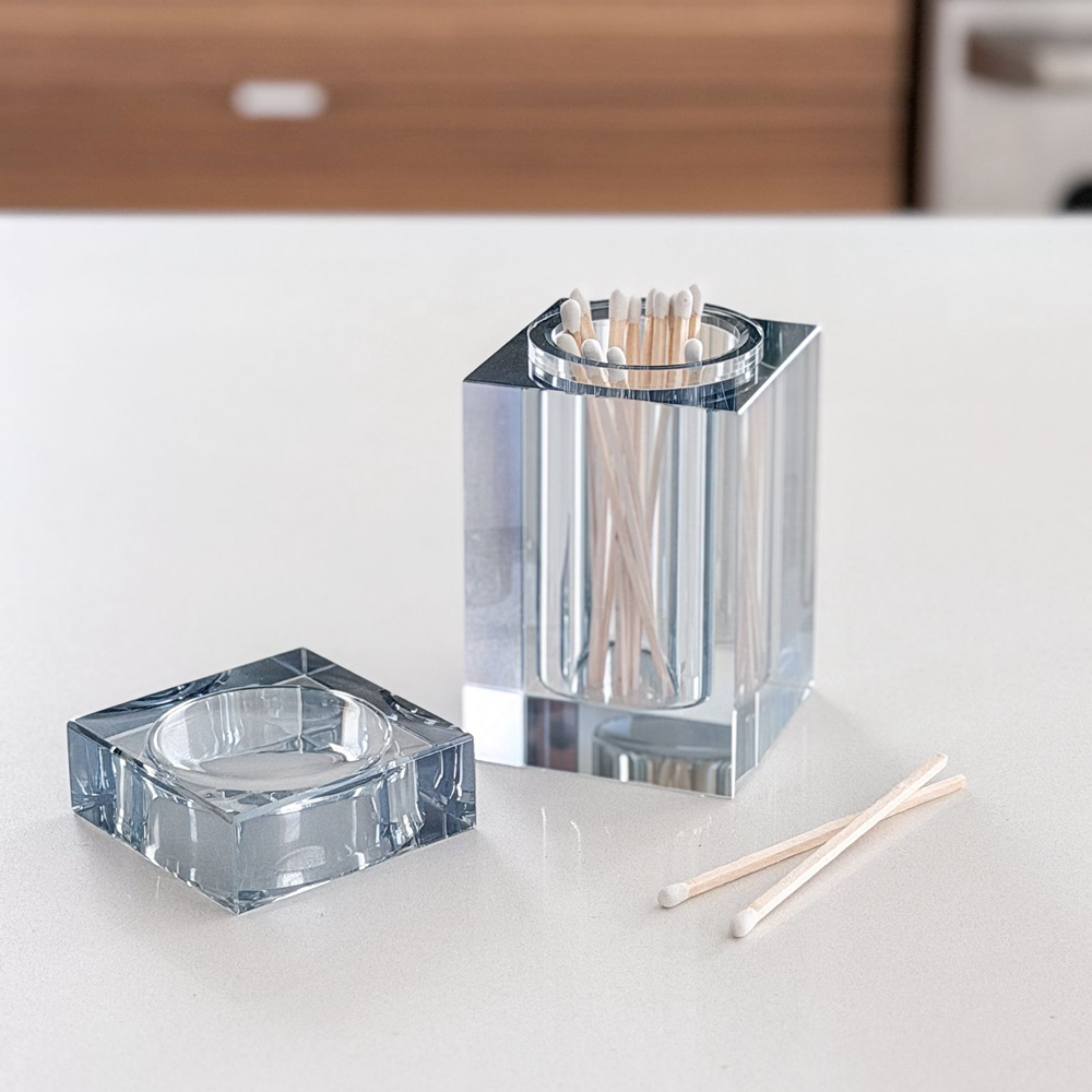 Crystal Matches Holder