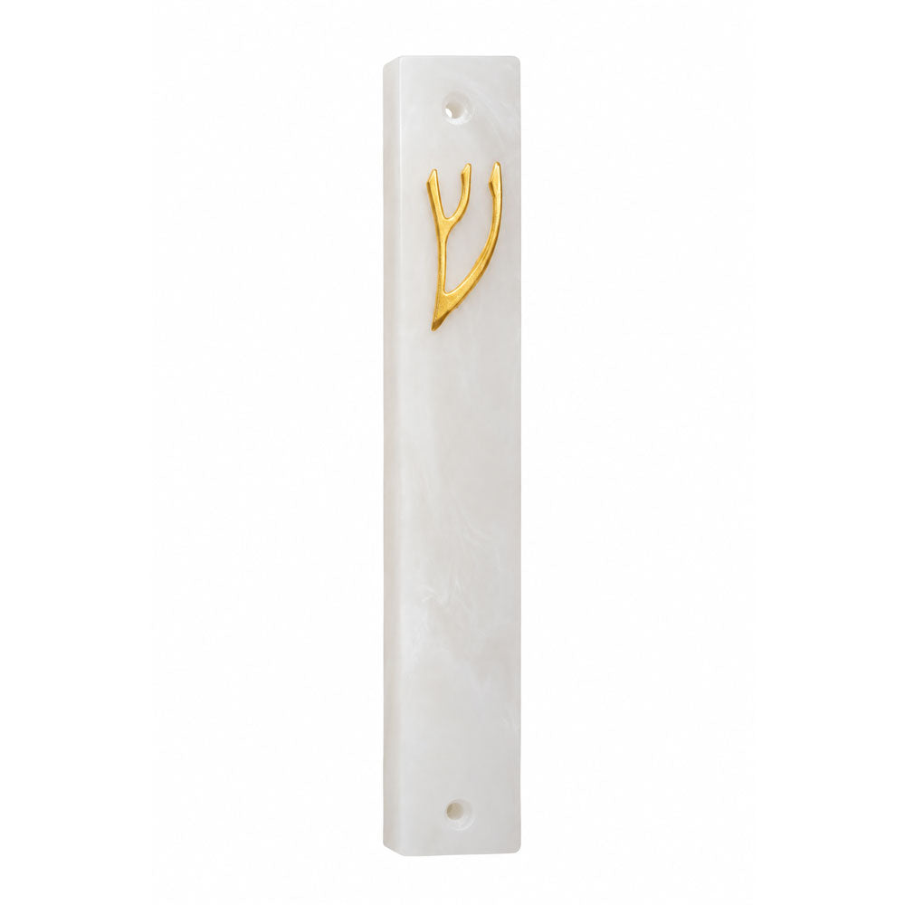 Resin Snow Drift Mezuzah Case
