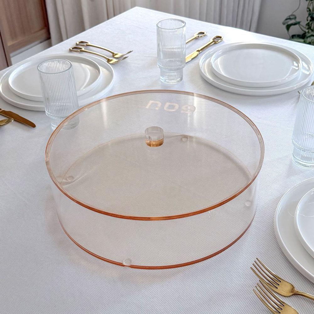 Amber Lucite Matzah Box