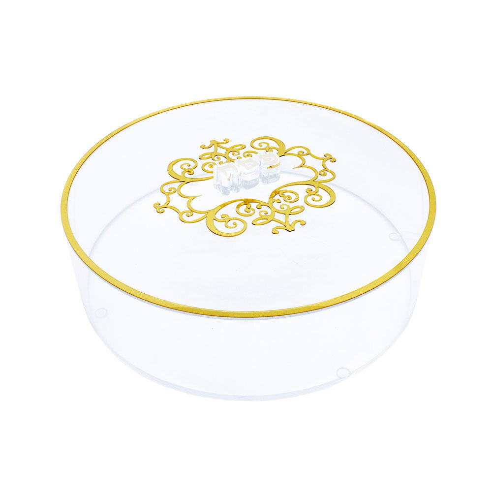Lucite Filigree Matzah Box