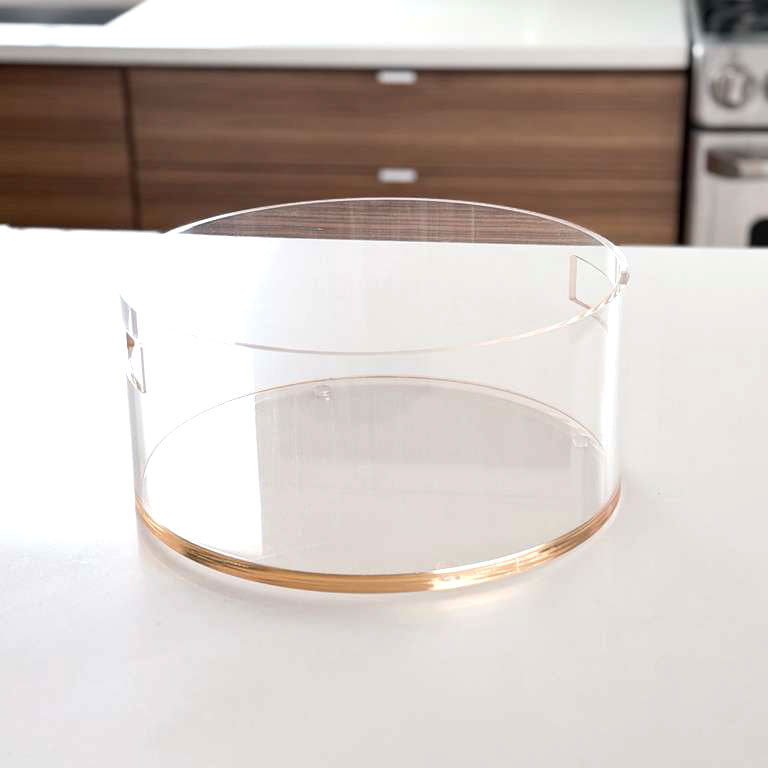 Amber Lucite Wash Bowl