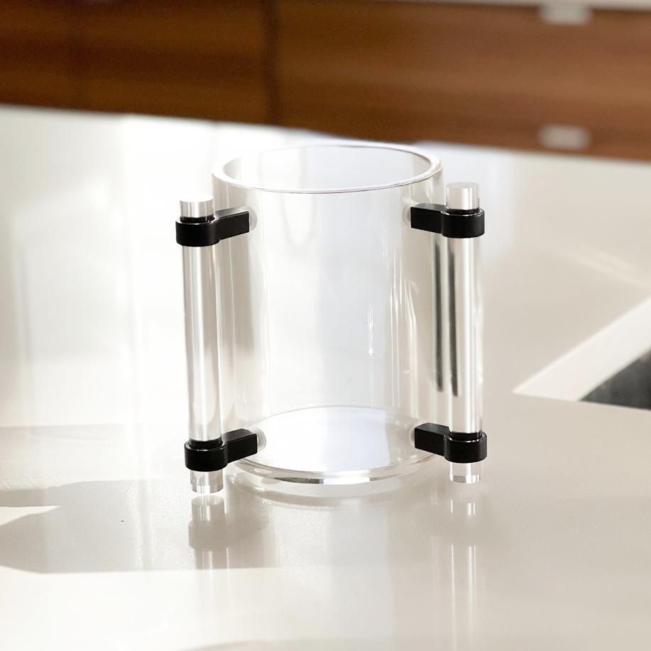 Lucite Wash Cup with Elegant Handles