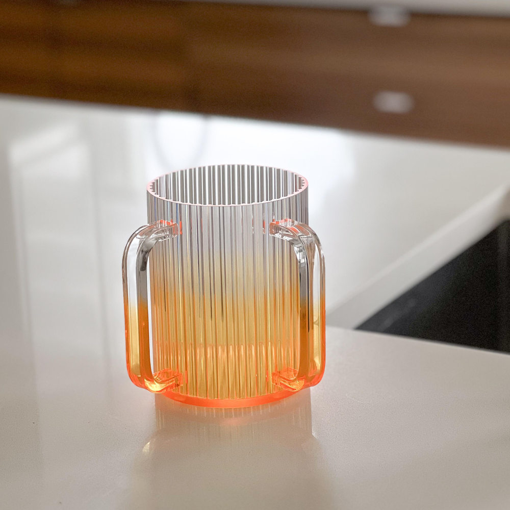 Lucite Corrugated Wash Cup