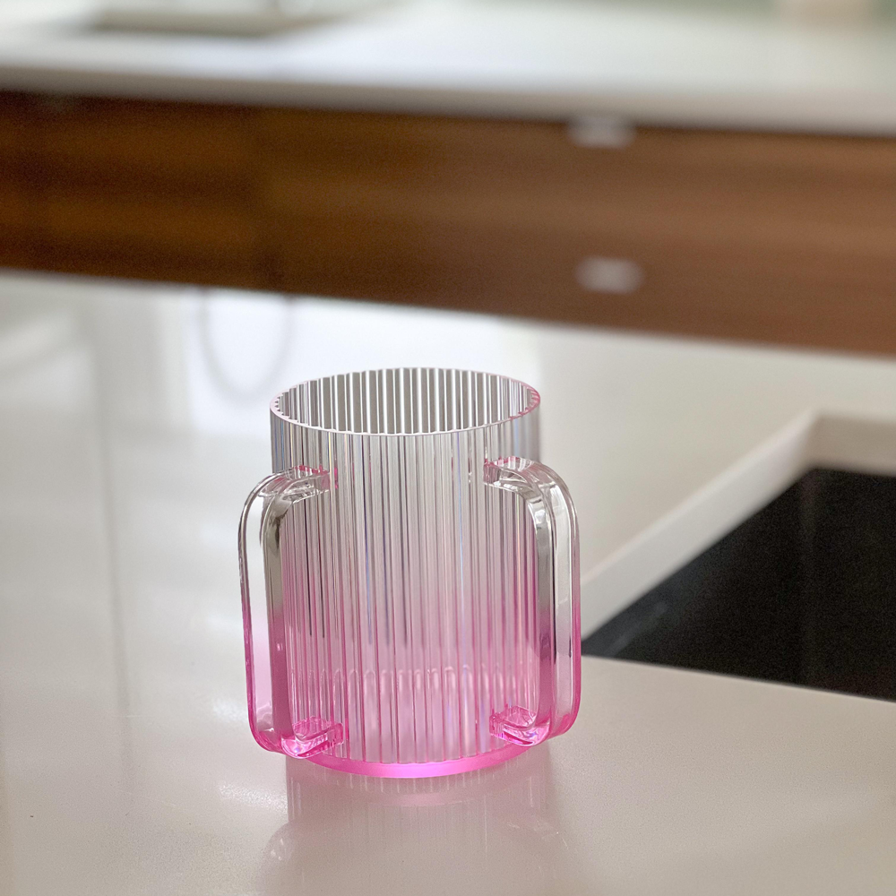 Lucite Corrugated Wash Cup