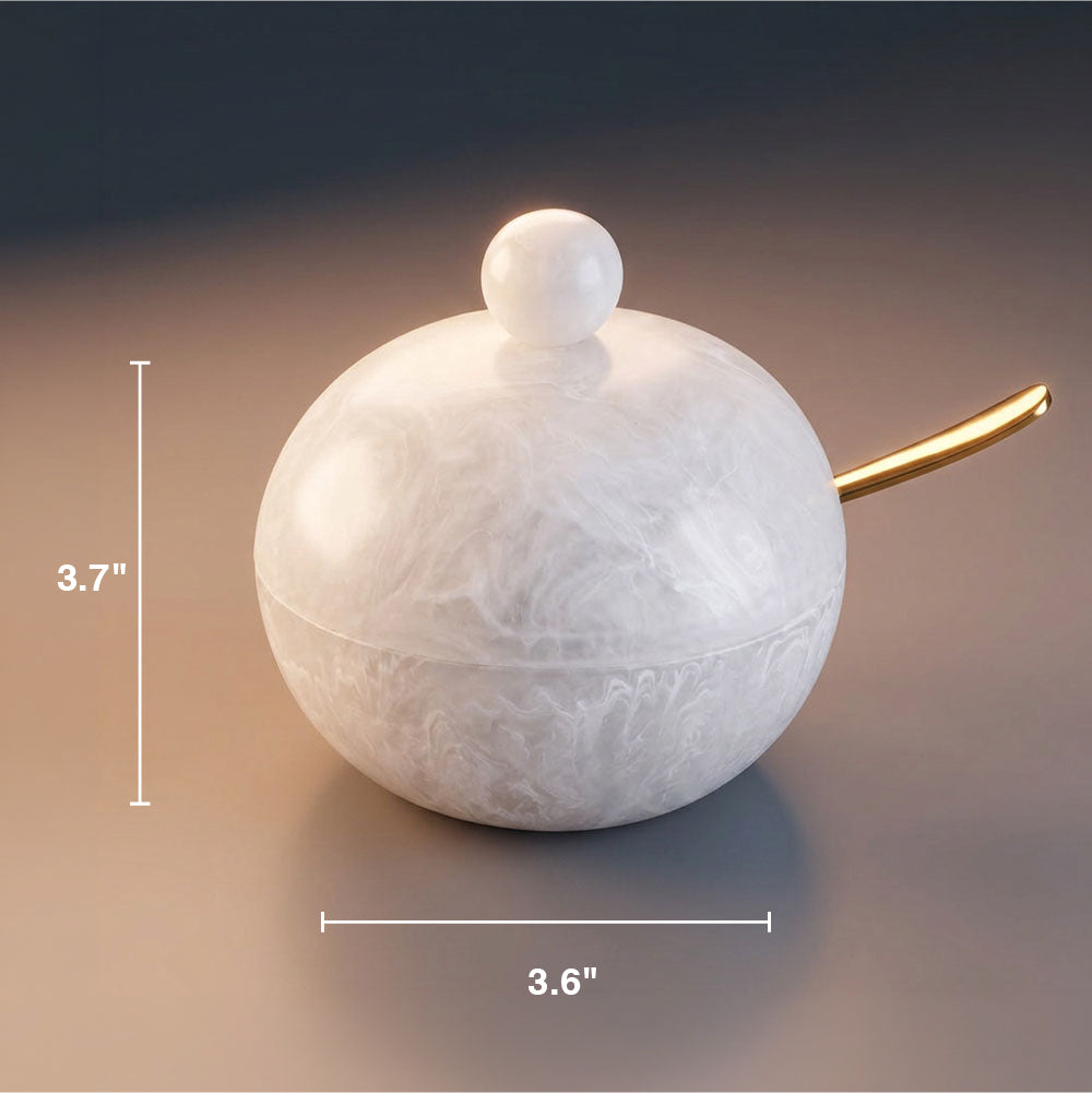 Resin Snow Drift Honey Dish