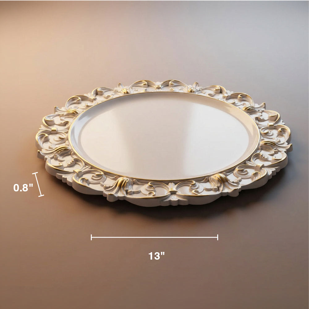 Gold Accent Charger Plates 4pk